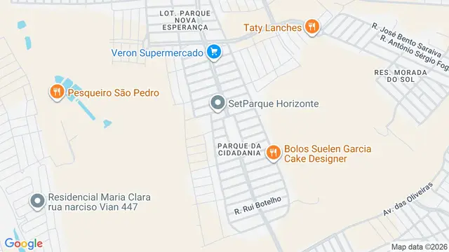 Mapa do bairro Parque da Cidadania, São José do Rio Preto - SP