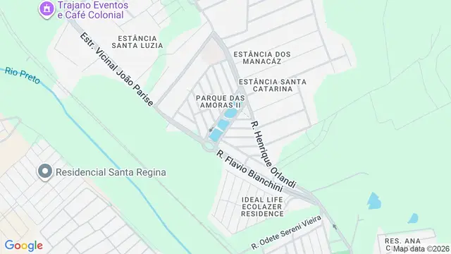 Mapa do bairro Parque das Amoras II, São José do Rio Preto - SP