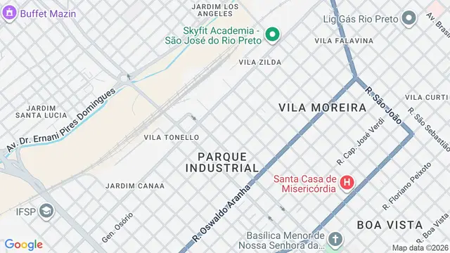 Mapa do bairro Parque Industrial, São José do Rio Preto - SP