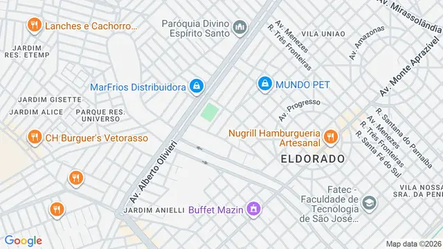 Mapa do bairro Parque Residencial João da Silva, São José do Rio Preto - SP