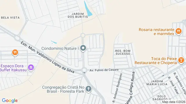 Mapa do bairro Parque Residencial Nature I, São José do Rio Preto - SP