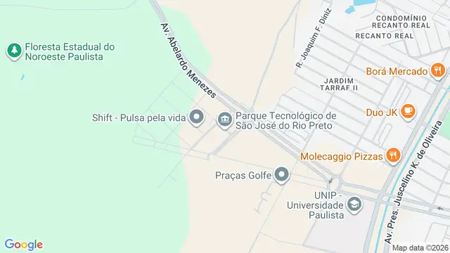 Mapa do bairro Parque Tecnológico Vanda Karina Simei Bolçone, São José do Rio Preto - SP