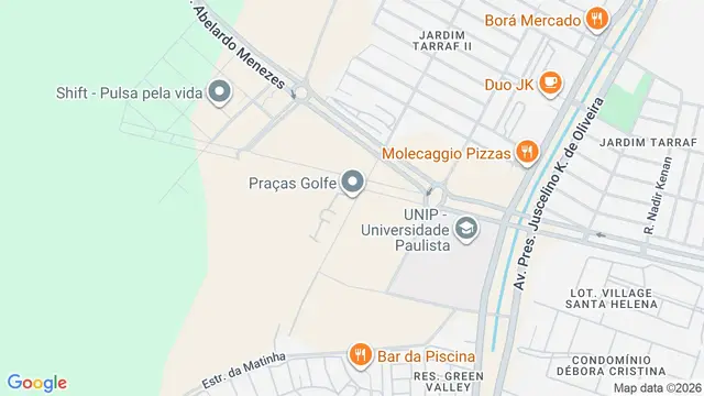Mapa do bairro Praças Golfe, São José do Rio Preto - SP