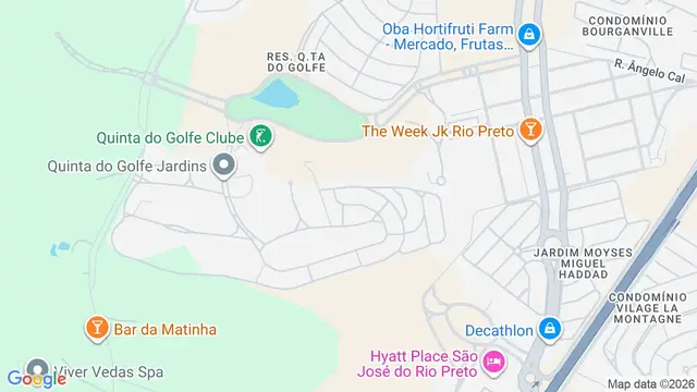 Mapa do bairro Quinta do Golfe Jardins, São José do Rio Preto - SP