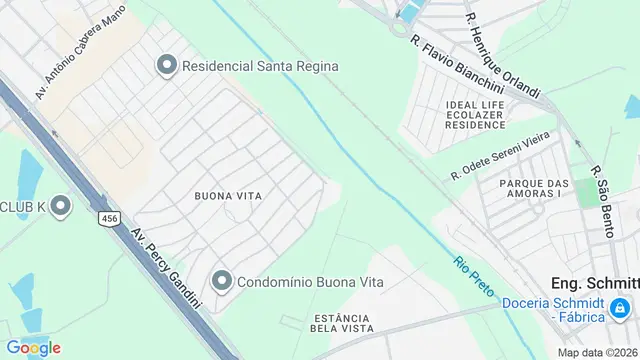 Mapa do bairro Recanto Feliz (Zona Rural), São José do Rio Preto - SP