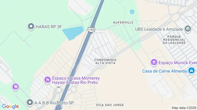 Mapa do bairro Residencial Alta Vista, São José do Rio Preto - SP