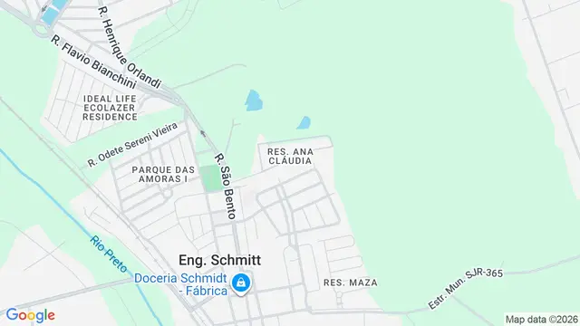 Mapa do bairro Residencial Ana Cláudia (Zona Rural), São José do Rio Preto - SP