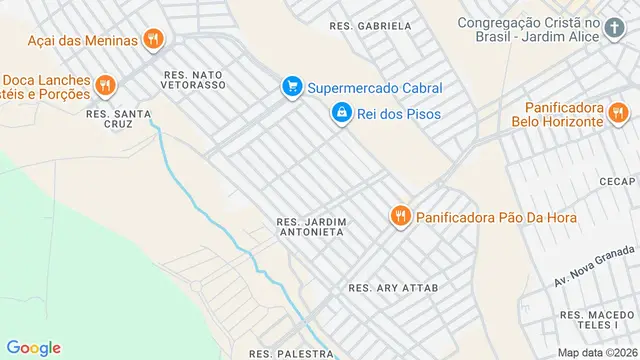 Mapa do bairro Residencial Ary Attab II, São José do Rio Preto - SP