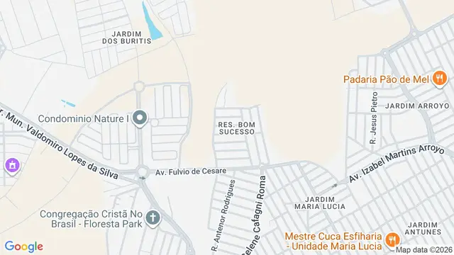 Mapa do bairro Residencial Bom Sucesso, São José do Rio Preto - SP