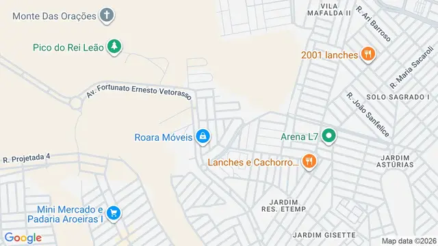 Mapa do bairro Residencial das Américas, São José do Rio Preto - SP