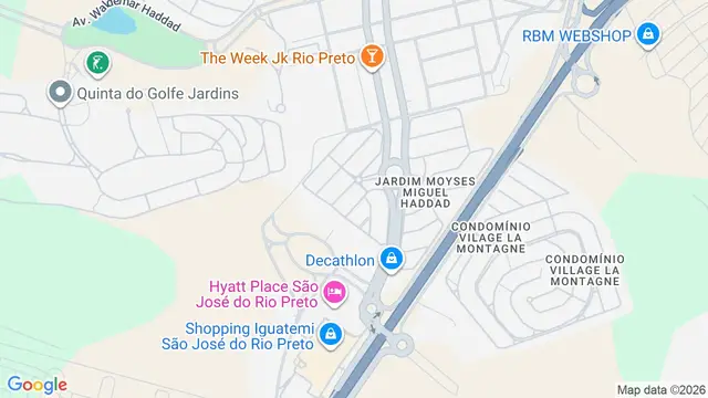 Mapa do bairro Residencial Eco Village I, São José do Rio Preto - SP