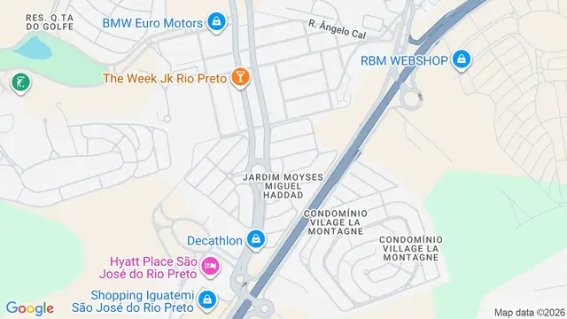 Mapa do bairro Residencial Eco Village, São José do Rio Preto - SP
