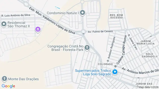 Mapa do bairro Residencial Floresta Park (Zona Rural), São José do Rio Preto - SP