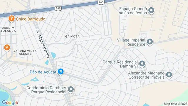 Mapa do bairro Residencial Gaivota II, São José do Rio Preto - SP