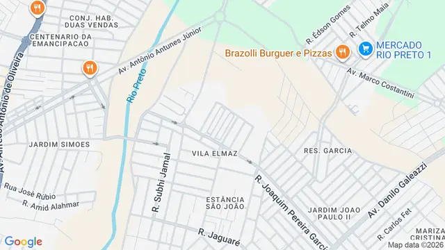 Mapa do bairro Residencial Jardim das Acácias, São José do Rio Preto - SP