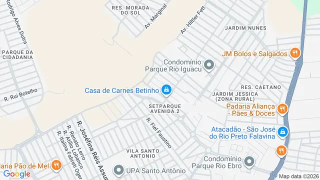 Mapa do bairro Residencial Luzia Polotto, São José do Rio Preto - SP