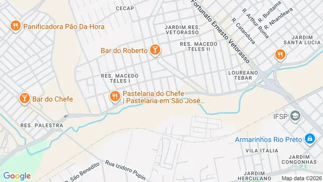 Mapa do bairro Residencial Macedo Teles I, São José do Rio Preto - SP
