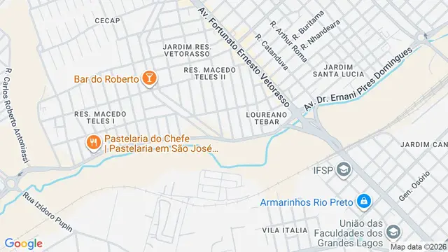 Mapa do bairro Residencial Macedo Teles II, São José do Rio Preto - SP