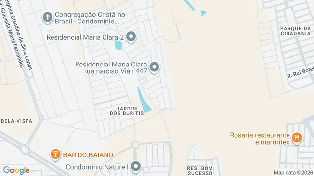 Mapa do bairro Residencial Maria Clara, São José do Rio Preto - SP