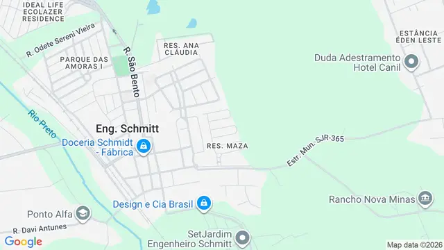 Mapa do bairro Residencial Maza, São José do Rio Preto - SP