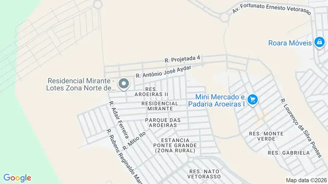 Mapa do bairro Residencial Mirante, São José do Rio Preto - SP