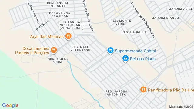 Mapa do bairro Residencial Nato Vetorasso, São José do Rio Preto - SP