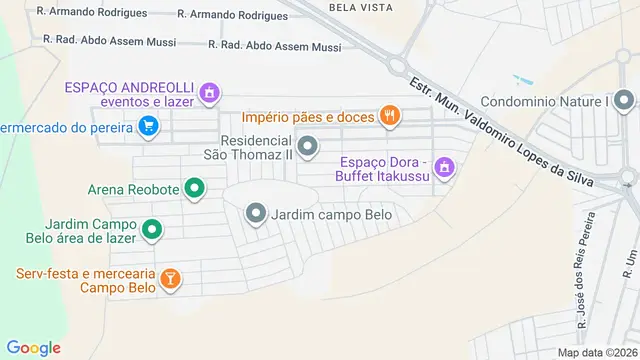 Mapa do bairro Residencial São Thomaz II, São José do Rio Preto - SP