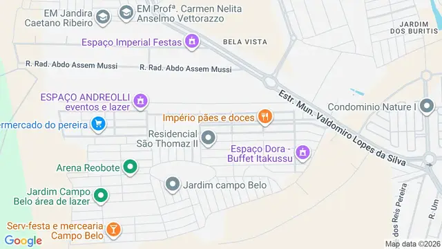 Mapa do bairro Residencial São Thomaz, São José do Rio Preto - SP