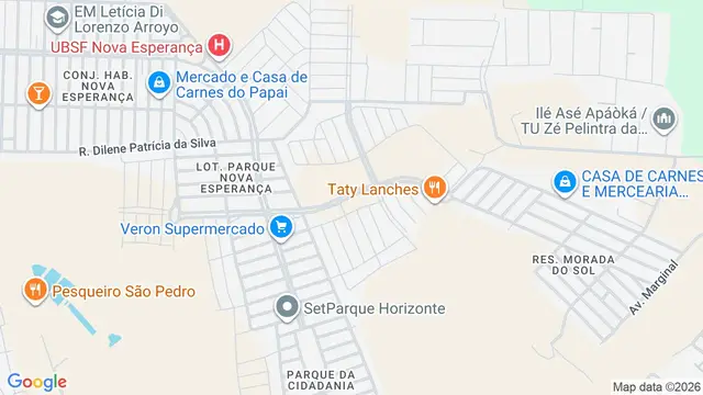 Mapa do bairro Residencial Vila Lobos, São José do Rio Preto - SP