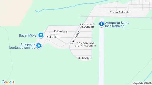 Mapa do bairro Residencial Vista Alegre II e III (Zona Rural), São José do Rio Preto - SP