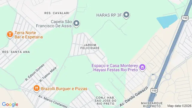 Mapa do bairro São Luiz III (Talhado), São José do Rio Preto - SP