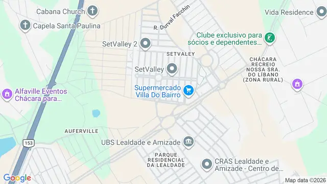 Mapa do bairro Setvalley, São José do Rio Preto - SP
