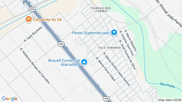 Mapa do bairro Vila Azul (Zona Rural), São José do Rio Preto - SP