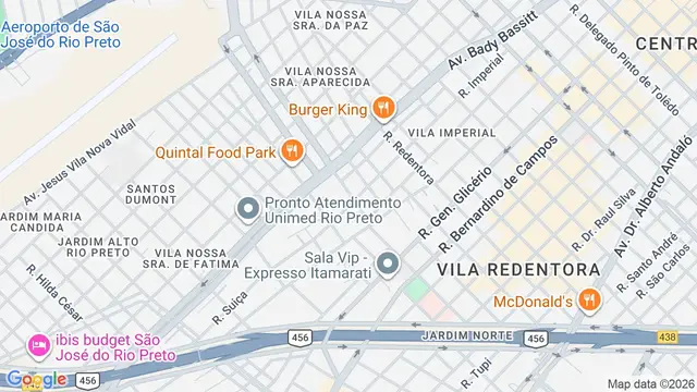 Mapa do bairro Vila Bancário, São José do Rio Preto - SP