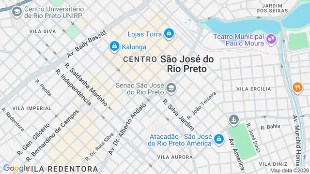 Mapa do bairro Vila Bom Jesus, São José do Rio Preto - SP