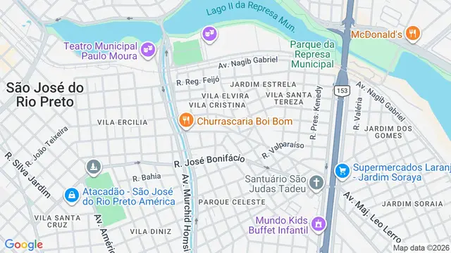 Mapa do bairro Vila Dório, São José do Rio Preto - SP