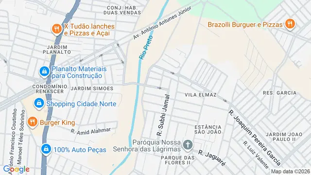 Mapa do bairro Vila Elmaz, São José do Rio Preto - SP