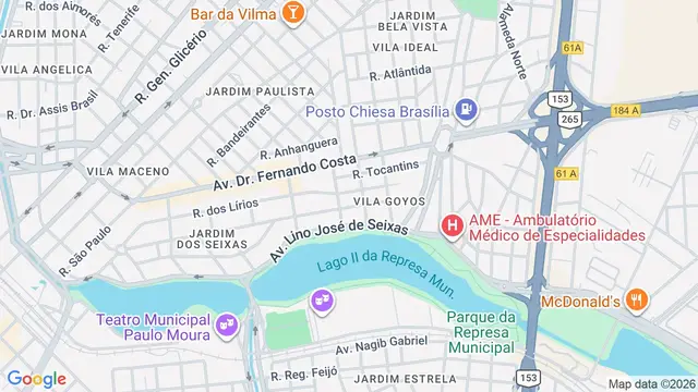 Mapa do bairro Vila Goyos, São José do Rio Preto - SP