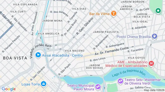 Mapa do bairro Vila Maceno, São José do Rio Preto - SP