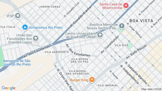 Mapa do bairro Vila Maria, São José do Rio Preto - SP