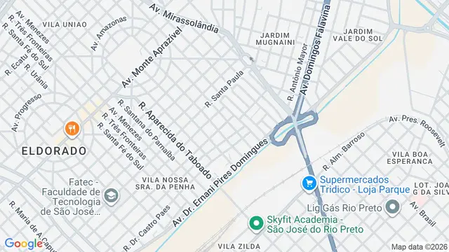 Mapa do bairro Vila Nossa Senhora da Penha, São José do Rio Preto - SP