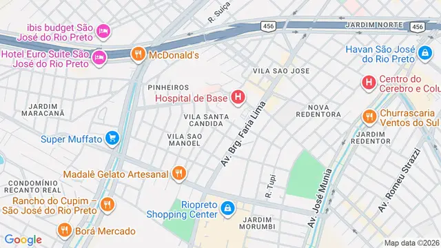 Mapa do bairro Vila Santa Cândida, São José do Rio Preto - SP