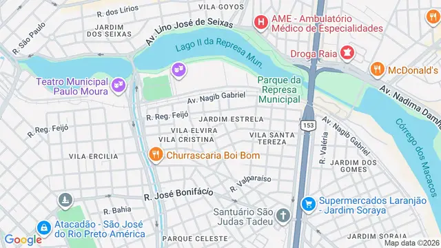 Mapa do bairro Vila Santa Tereza, São José do Rio Preto - SP