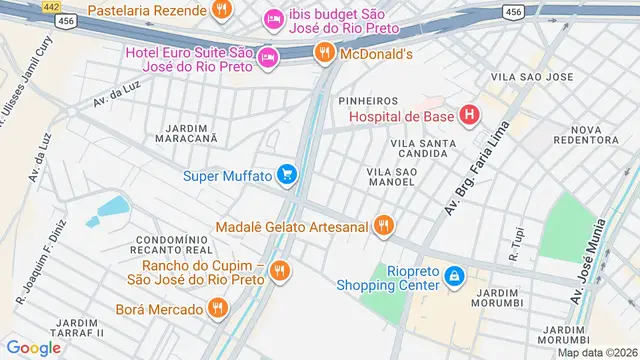 Mapa do bairro Vila São João, São José do Rio Preto - SP