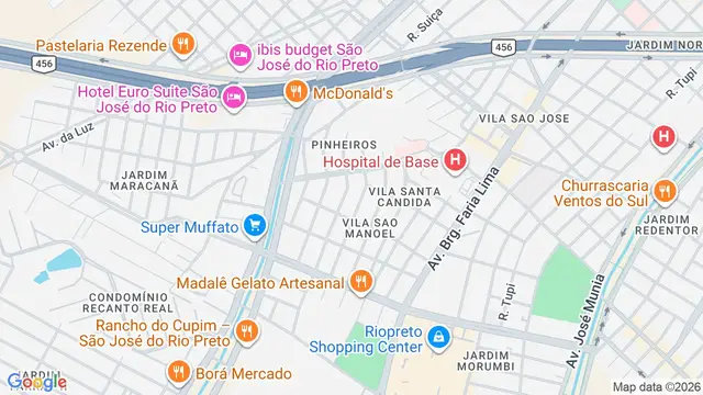 Mapa do bairro Vila São Manoel, São José do Rio Preto - SP